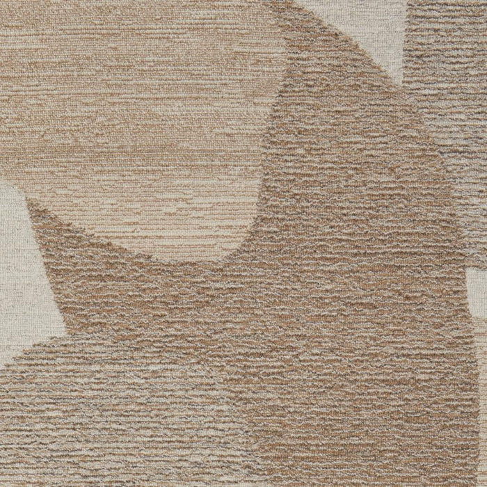 9' X 12' Wool Abstract Hand Tufted Area Rug (567608) - Brown / Tan / Ivory