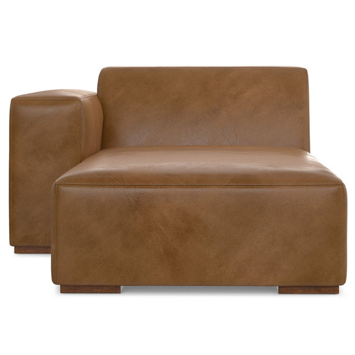 44" Leather Arm Chair - Brown