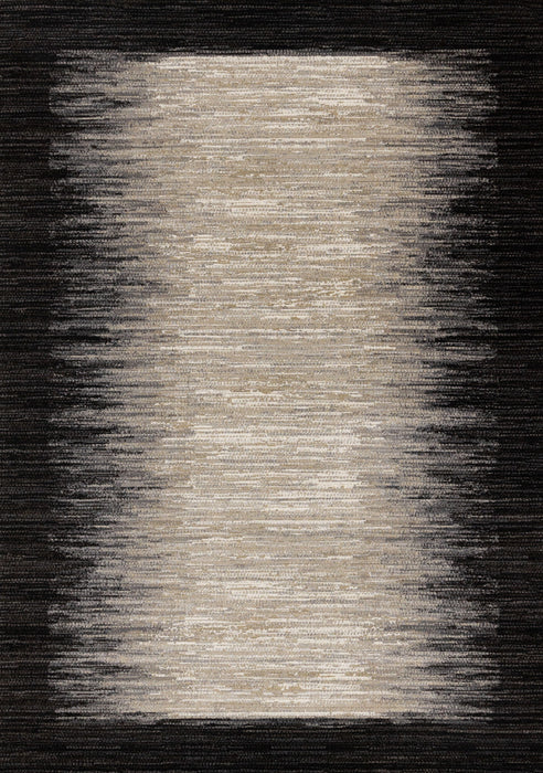 8' X 11' Abstract Area Rug (660114) - Black / Gray / Beige