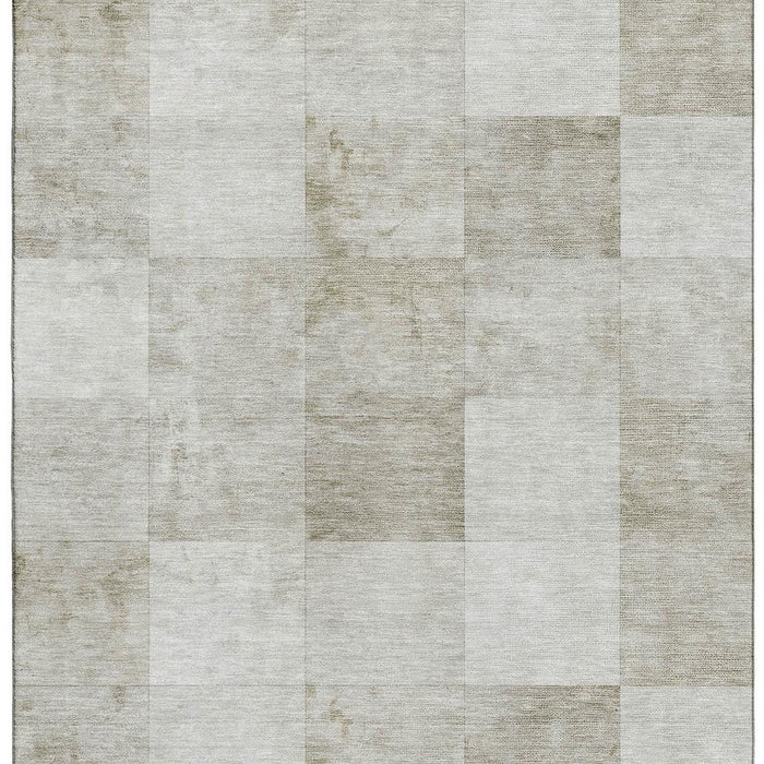 10' X 14' Geometric Washable Area Rug With UV Protection (692553) - Beige / Ivory / Taupe