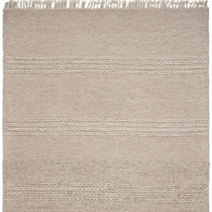 7.8' x 9.8' Wool Area Rug - Natural