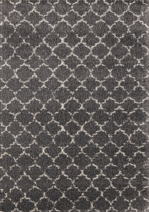 5' X 8' Ogee Area Rug (660271) - Gray / Cream