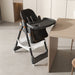 Giga adjustable baby high chair with safety belt, portable infant feeding seat, silent lockable wheels, suitable for 0-6 years.