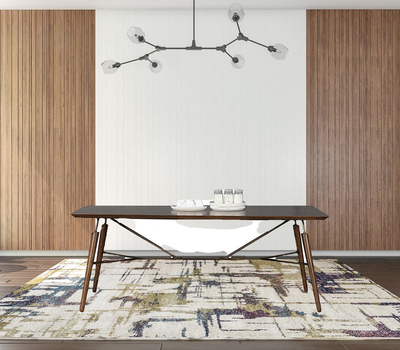 Wood Dining Table (486021) - Brown
