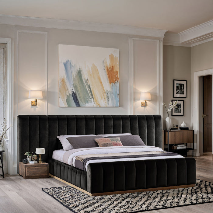 Amara - Velvet Upholstered Bed