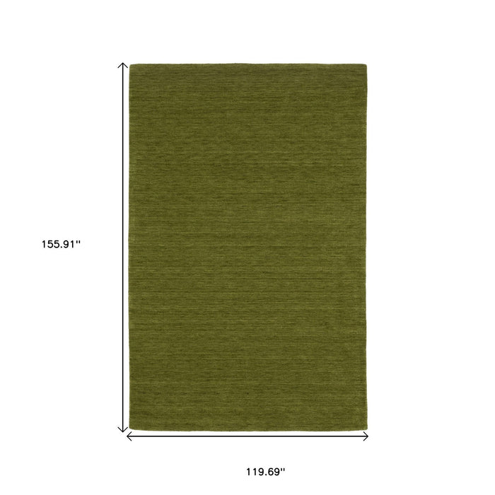 10' X 13' Wool Hand Tufted Area Rug - Green
