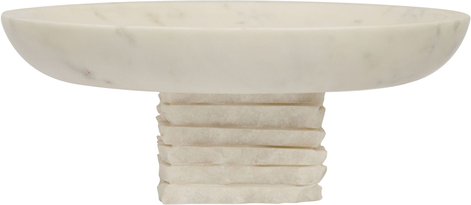 Marble bowl from Meridian Furniture's Colannade collection, featuring a smooth, polished genuine marble surface for elegant tableware.