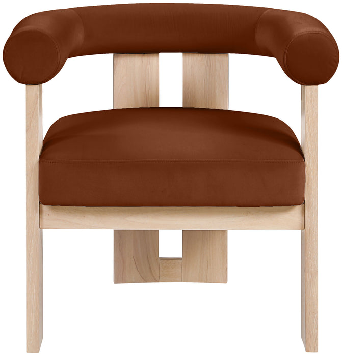 Arienzo - Performance Fabric Upholstered Accent Chair - Natural Base