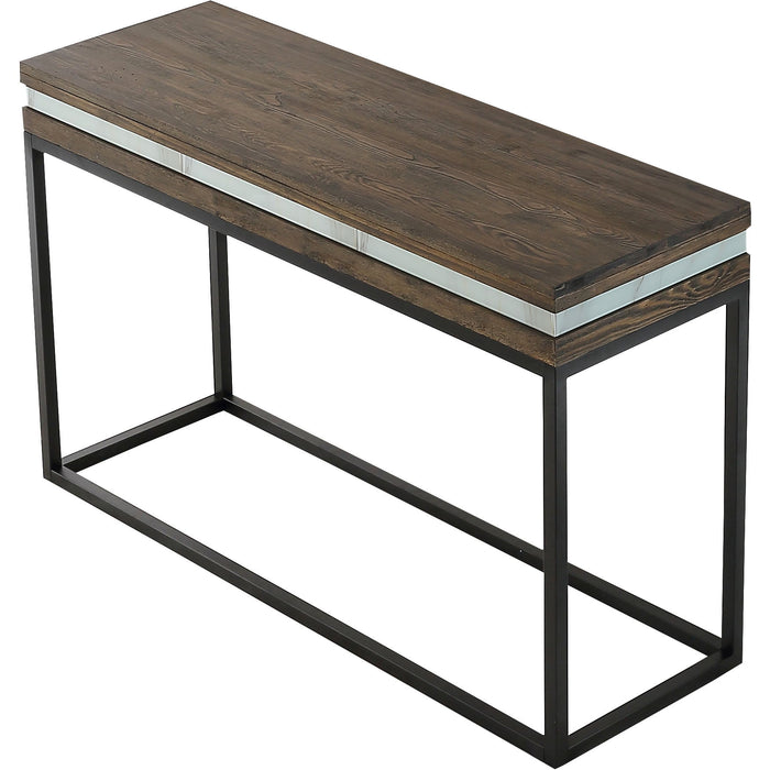 47" Frame Console Table - Brown And Black