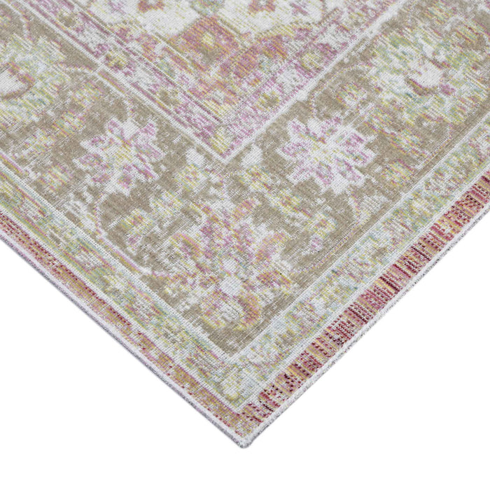 9' x 13' Medallion Power Loom Area Rug - Sage And Gray