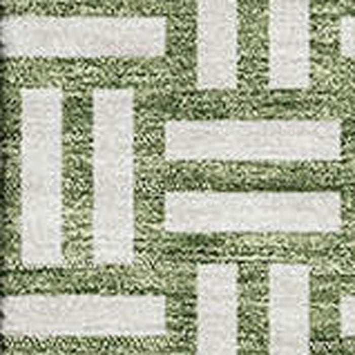 10' X 14' Abstract Geometric Washable Area Rug With UV Protection (673543) - Green / Ivory