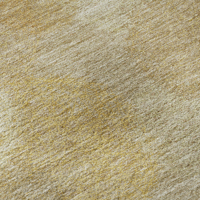 10' X 14' Abstract Washable Area Rug With UV Protection (677165) - Gold / Beige