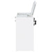 White high gloss Danbury 3-drawer makeup vanity with matching stool, modern furniture set by CoasterEveryday.