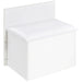 White high gloss Danbury 3-drawer makeup vanity with matching stool, sleek furniture set by CoasterEveryday