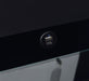 Black high gloss Danbury 3-drawer makeup vanity with matching stool set by CoasterEveryday, featuring sleek furniture design.