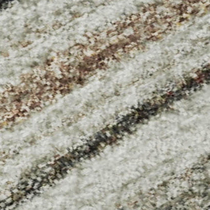 10' X 14' Striped Washable Area Rug With UV Protection (697686) - Beige / Ivory / Brown