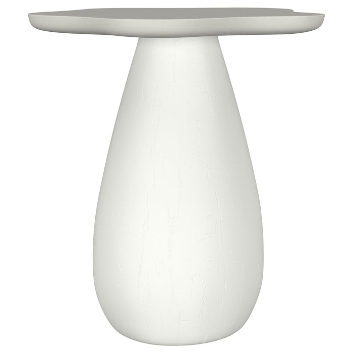 CoasterEveryday Perth 20-inch side table with cloud-shaped off-white top