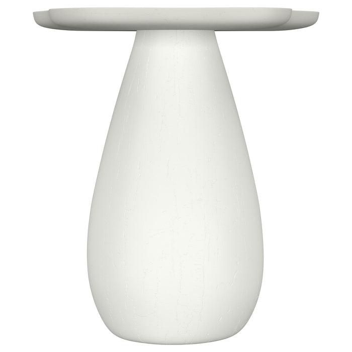 CoasterEveryday Perth 20-inch side table with cloud-shaped off-white top