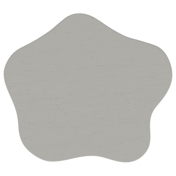 CoasterEveryday Perth 20-inch off-white side table with cloud-shaped top