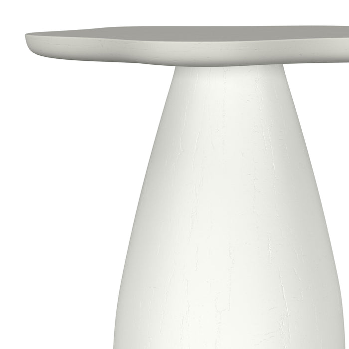 CoasterEveryday Perth 20-inch off-white side table with cloud-shaped top