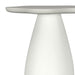 CoasterEveryday Perth 20-inch off-white side table with cloud-shaped top