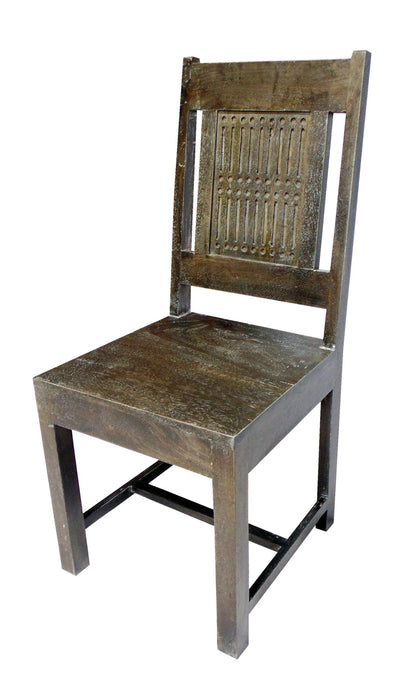Wood Slat Back Dining Side Chairs (Set of 2) - Brown