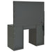 Acena 7-drawer vanity set with lighting in grey high gloss by CoasterEveryday