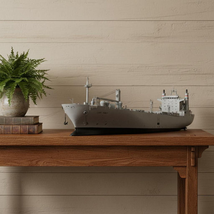 Hand Painted Model Boat (624475) - Gray