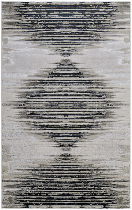 12' X 18' Geometric Area Rug - Black