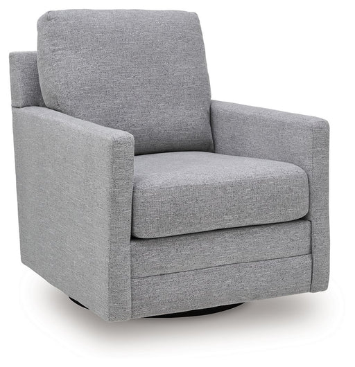 Freybourne Next-Gen Nuvella swivel accent chair by Signature Design by Ashley, featuring plush upholstery and a rotating base.