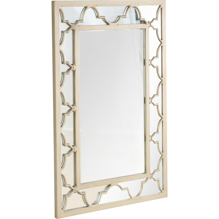 44" Metal Framed Accent Mirror - Champagne