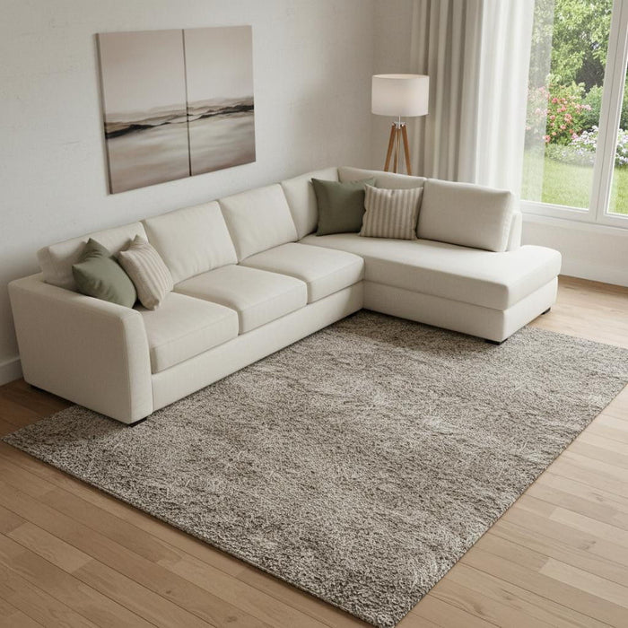 8' X 10' Wool Abstract Hand Tufted Area Rug (722214) - Blue / Ivory