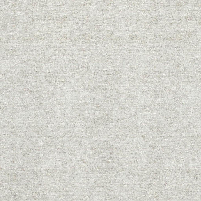 9' X 12' Polka Dot Washable Area Rug With UV Protection - Ivory And Beige