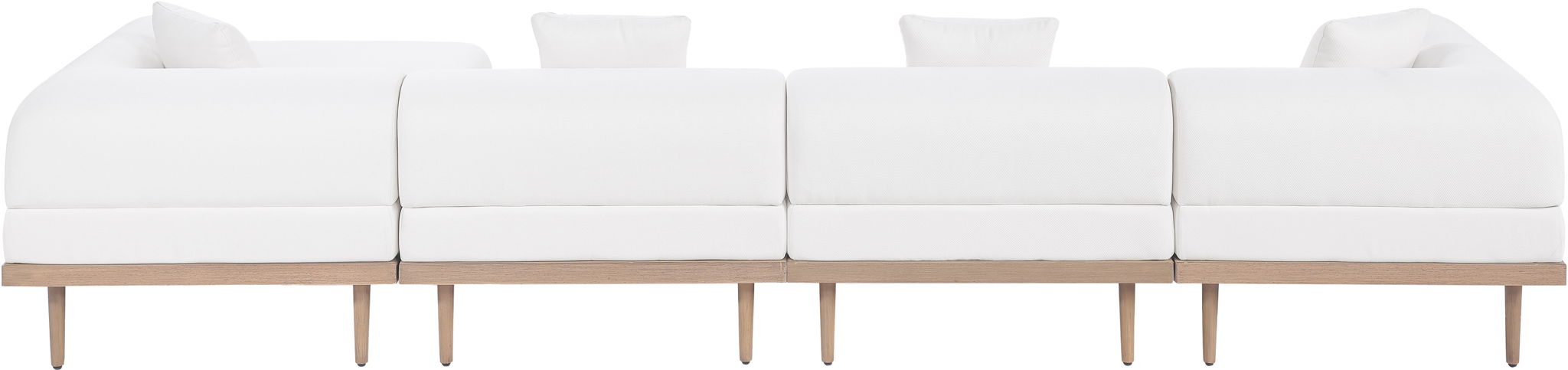 Laguna - 5 Piece 106.5" Upholstered Outdoor Patio Modular Sectional