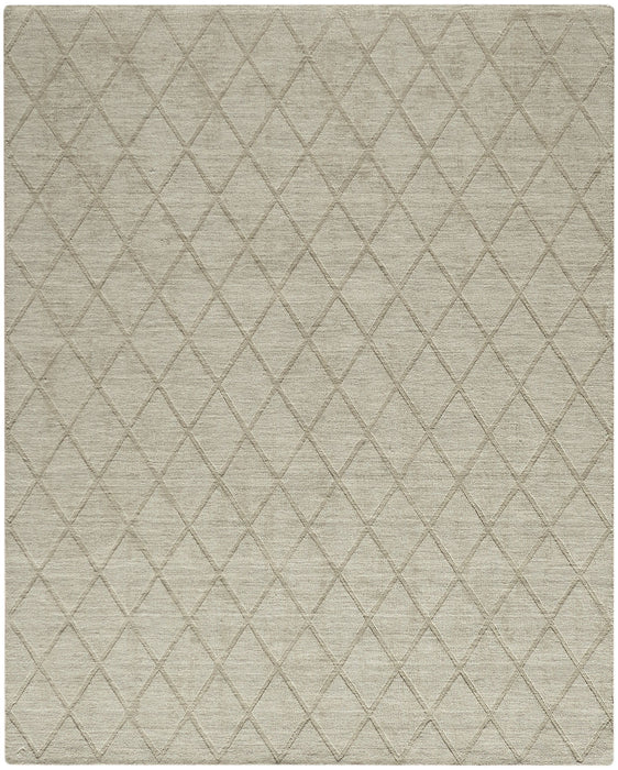 8' X 10' Wool Geometric Hand Woven Area Rug (573166) - Green