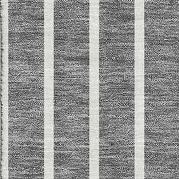 10' X 14' Striped Washable Area Rug With UV Protection (678293) - Gray / Ivory / Silver