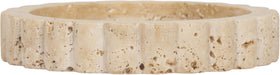 Meridian Furniture Ricardo Travertine Tray featuring a rectangular design with natural stone finish and stylish handles.