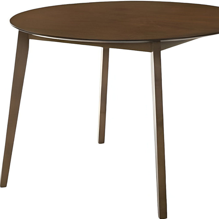 42" Wood Round Top Dining Table - Brown