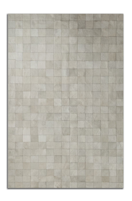 8' X 10' Cowhide Patchwork Area Rug (544477) - Gray