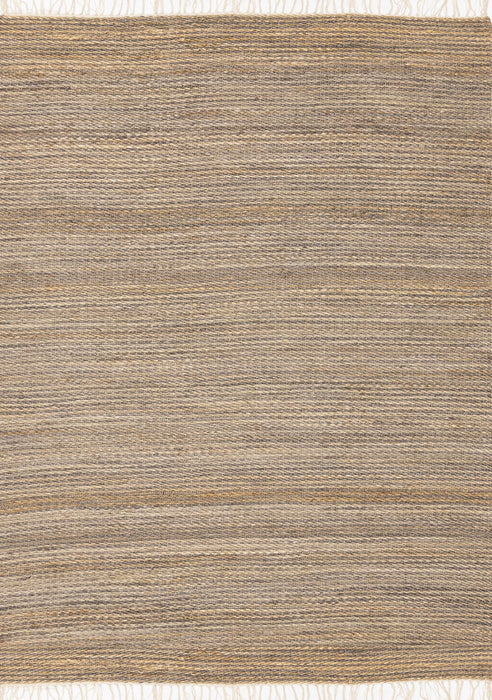 8' X 11' Jute Abstract Hand Woven Area Rug (660116) - Taupe / Brown