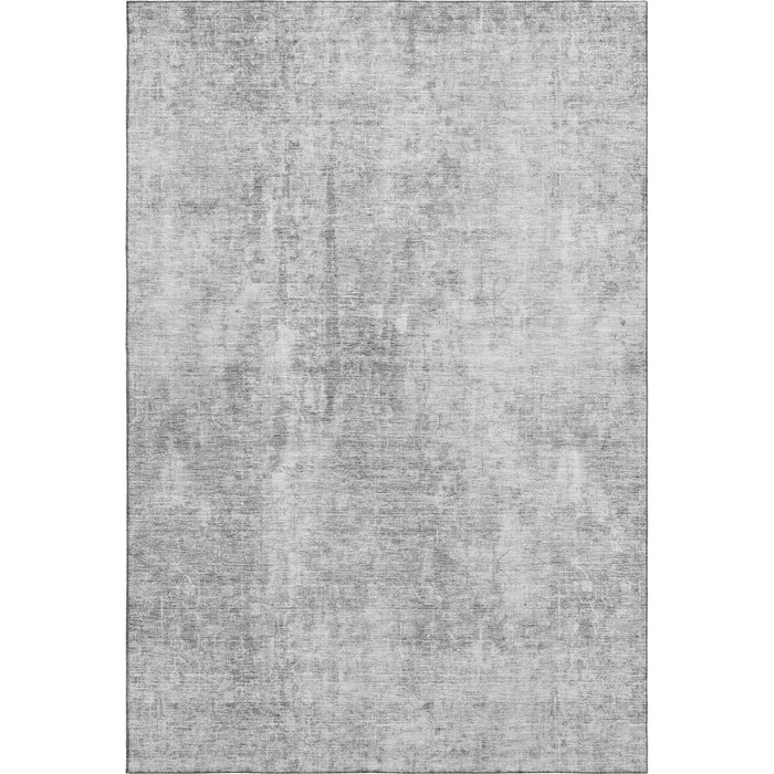 10' X 14' Abstract Washable Area Rug With UV Protection (654802) - Gray / Ivory