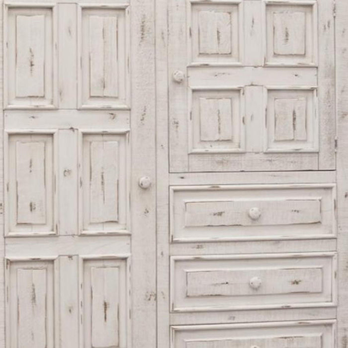 Solid Wood Three Drawer Gentlemans Chest - White