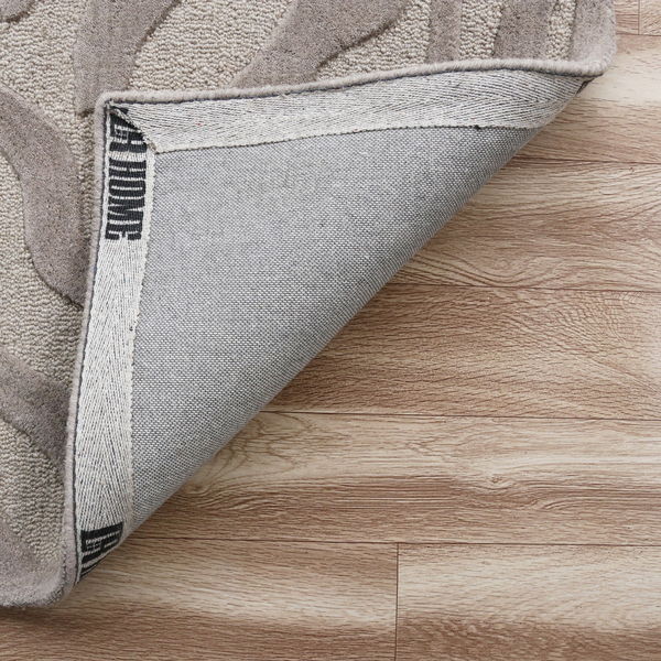 8' x 10' Zebra Pattern Area Rug - Taupe