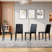 Giga dining chair set with ergonomic buckle backrest, ideal for family dining rooms, featuring comfortable, stylish chairs for home use.