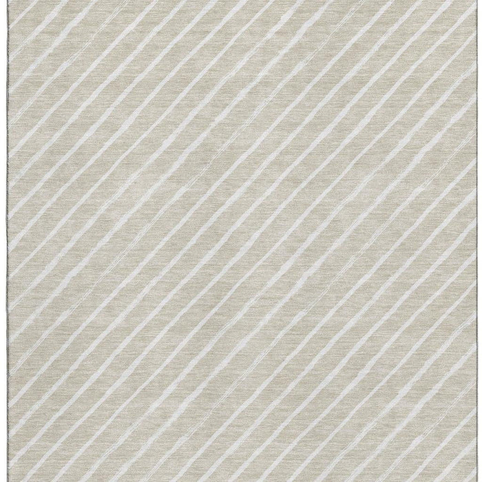 10' X 14' Abstract Geometric Washable Area Rug With UV Protection (701918) - Beige / Ivory