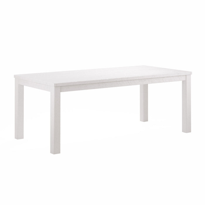 63" Solid Wood Dining Table - White