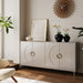 Giga modern lacquered wooden sideboard with four doors, ideal for living room, entryway, or dining room storage.