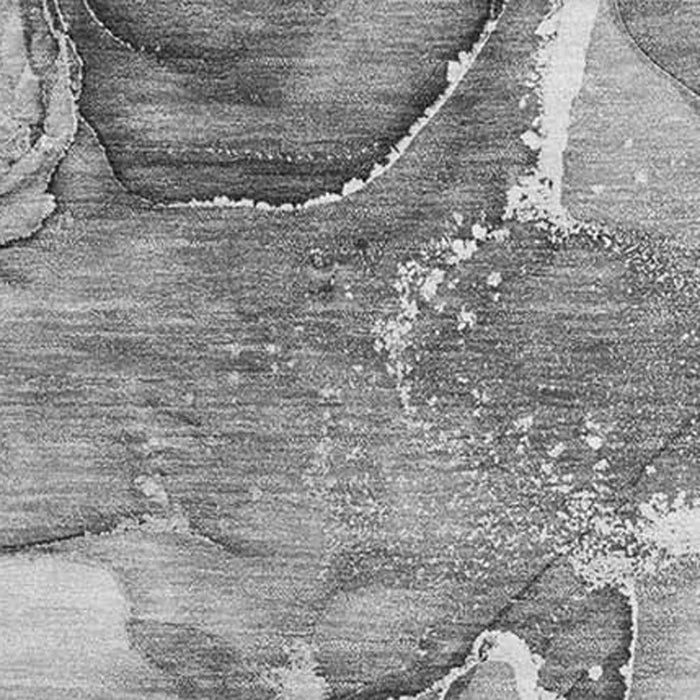 8' X 10' Abstract Washable Area Rug With UV Protection (647276) - Pewter / Ivory