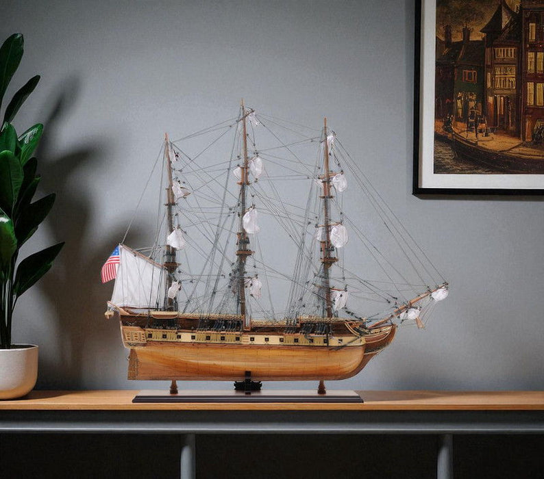 Hand Painted Boat (401837) - Brown