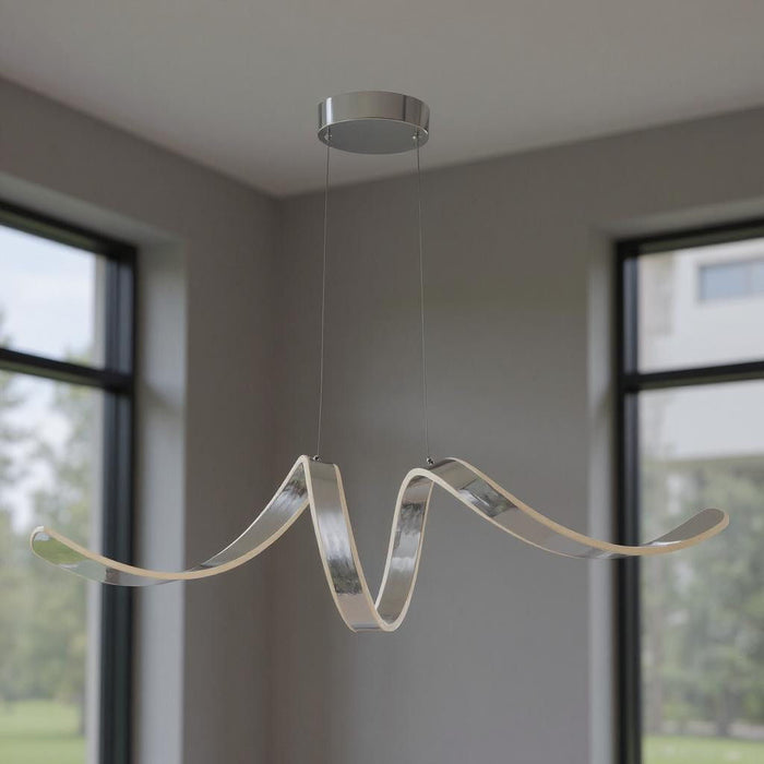 LED Dimmable Chandelier - Silver